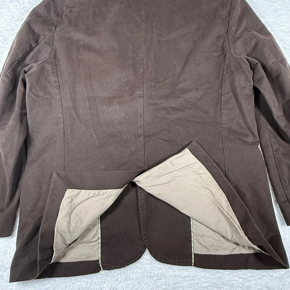 VTG Old Navy Classic Tailored Mens L Brown Nylon Heavy Thick Blazer 335697-00-2